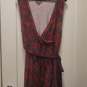 Modcloth Floral Wrap Top